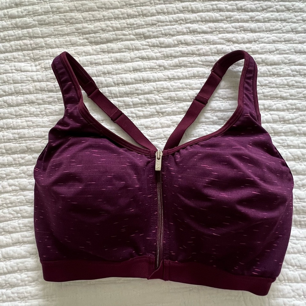 VSX Purple Zip-Front Supportive Bra